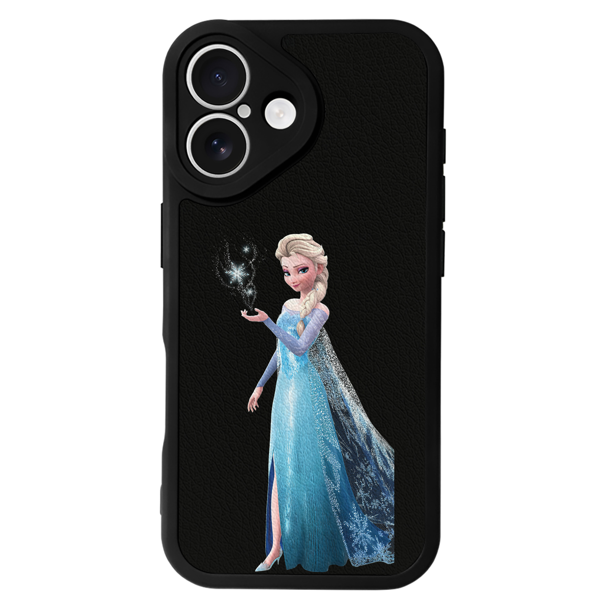 （画像用） アナと雪の女王 アンナ エルサ Frozen Anna Elsa 【iPhone 16シリーズ対応】シリコンスマホケース（レザー調） 材質：シリコン